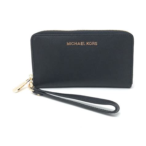 michael kors telefoon portemonnee|Jet Set Large Leather Smartphone Wristlet Wallet .